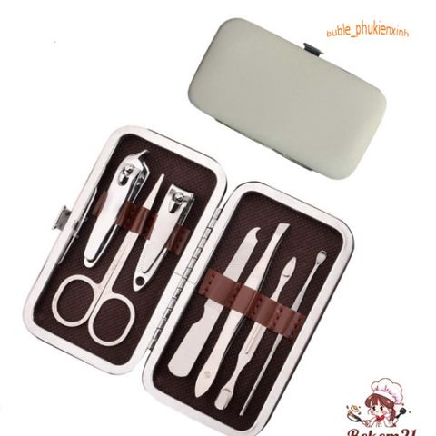 Bộ Dụng Cụ Làm Móng Tay Chân 7 Món Thép Không Gỉ - Tiện Lợi, Sang Trọng, Chăm Sóc Sắc Đẹp Tại Nhà