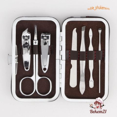 Bộ Dụng Cụ Làm Móng Tay Chân 7 Món Thép Không Gỉ - Tiện Lợi, Sang Trọng, Chăm Sóc Sắc Đẹp Tại Nhà