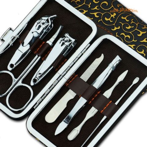 Bộ Dụng Cụ Làm Móng Tay Chân 7 Món Thép Không Gỉ - Tiện Lợi, Sang Trọng, Chăm Sóc Sắc Đẹp Tại Nhà