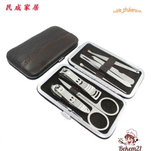 Bộ Dụng Cụ Làm Móng Tay Chân 7 Món Thép Không Gỉ - Tiện Lợi, Sang Trọng, Chăm Sóc Sắc Đẹp Tại Nhà