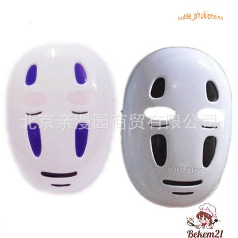 Bộ trang phục hóa trang Vô Diện Spirited Away - Set cosplay hoàn chỉnh cho trẻ em và người lớn, áo choàng đen và mặt nạ độc đáo