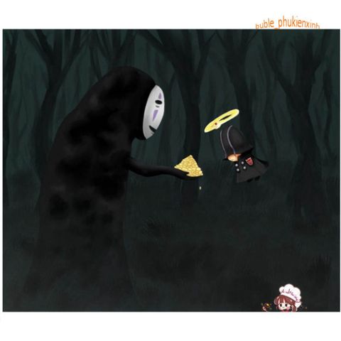 Bộ trang phục hóa trang Vô Diện Kaonashi từ Hayao Miyazaki - Cosplay Spirited Away cho trẻ em và người lớn, áo choàng và mặt nạ độc đáo.