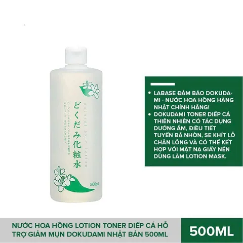 Nước Hoa Hồng Diếp Cá Chinoshio Dokudami 500ml - Toner Chăm Sóc Da Nhạy Cảm, Làm Dịu, Cân Bằng Độ Ẩm Từ Thiên Nhiên Nhật Bản