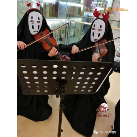 Bộ Set Cosplay Vô Diện - Áo Choàng, Mặt Nạ & Găng Tay Đen - Trang Phục Hóa Trang Halloween Sáng Tạo Cho Tất Cả Đối Tượng
