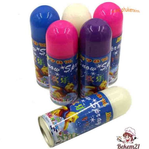Bình Xịt Bọt Tuyết Trắng Cho Tiệc Sinh Nhật - Sản Phẩm Thể Thao Du Lịch, Chất Liệu Nhôm Chống Trượt, Màu Xanh Nước Biển