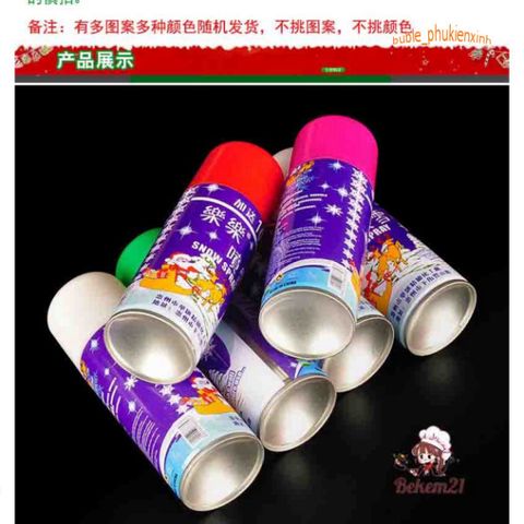 Bình Xịt Tuyết Không Tan Trang Trí Giáng Sinh - Món Quà Giáng Sinh Thú Vị Cho Không Gian Ấm Áp