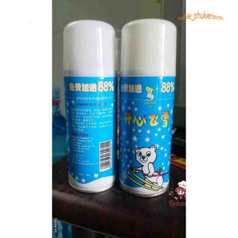 Bình Xịt Tuyết Không Tan 250ml - Trang Trí Giáng Sinh, Tiệc Tùng, Sinh Nhật - Tạo Không Khí Vui Vẻ Ấn Tượng