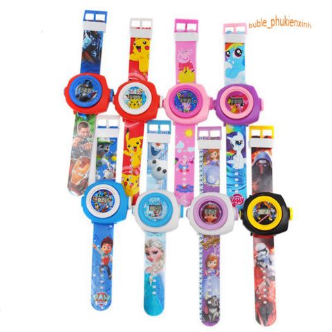 Đồng Hồ Đa Chức Năng LED 3D Hello Kitty & Doraemon - Lựa Chọn 12 Mẫu Chiếu Độc Đáo, Thích Hợp Làm Quà Tặng