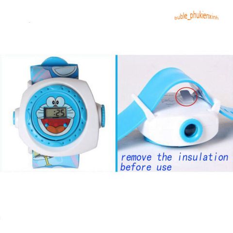 Đồng Hồ Đa Chức Năng LED 3D Hello Kitty & Doraemon - Lựa Chọn 12 Mẫu Chiếu Độc Đáo, Thích Hợp Làm Quà Tặng