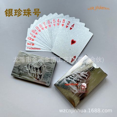 Bộ Bài Tây 52 Lá Sang Trọng Chống Gãy và Chống Nước - Mạ Vàng 100 Đô La - Quà Tặng Độc Đáo cho Dịp Tết và Bạn Bè
