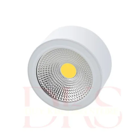 Đèn Ống Bơ Ốp Trần Nổi 12W Vỏ Trắng Nhôm Đúc - Chiếu Sáng Trang Trí Nội Thất, Công Nghệ LED Tiết Kiệm Năng Lượng