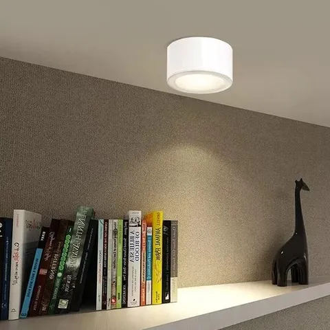 Đèn Ống Bơ Ốp Trần Nổi 12W Vỏ Trắng Nhôm Đúc - Chiếu Sáng Trang Trí Nội Thất, Công Nghệ LED Tiết Kiệm Năng Lượng