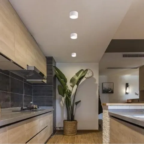 Đèn Ống Bơ Ốp Trần Nổi 12W Vỏ Trắng Nhôm Đúc - Chiếu Sáng Trang Trí Nội Thất, Công Nghệ LED Tiết Kiệm Năng Lượng