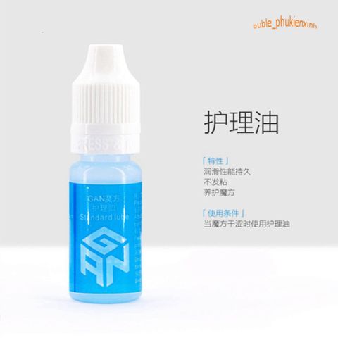 Dầu Bôi Trơn Silicon Rubik Gan Lube 10ml - Tăng Tốc Độ Rubik Cube Hiệu Quả - Giải Pháp Bôi Trơn Đặc Chất Lượng Cao