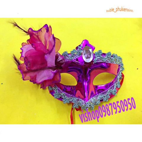 Mặt Nạ Nửa Mặt Lông Vũ Sang Trọng - Phụ Kiện Hóa Trang Halloween 2029 Đẹp Mắt Cho Tiệc Dạ Hội, Cosplay Nam Nữ
