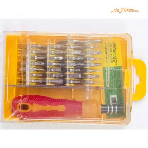 Bộ Tô Vít Đa Năng 32 Món - Bộ Công Cụ 32 in 1 Thép Không Gỉ, Tiện Dụng Cho Sửa Chữa Gia Đình, Có Kẹp Linh Kiện