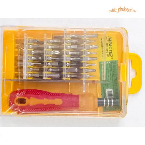 Bộ Tô Vít Đa Năng 32 Món - Bộ Công Cụ 32 in 1 Thép Không Gỉ, Tiện Dụng Cho Sửa Chữa Gia Đình, Có Kẹp Linh Kiện