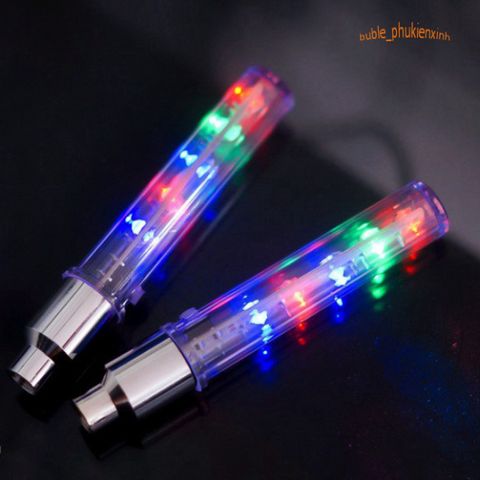 Đèn LED Gắn Van Xe Đạp, Xe Máy, Ô Tô - Van Phát Sáng 5 Bóng Nhiều Màu Sắc, Đồ Chơi Độc Đáo Cho Xe Cộ