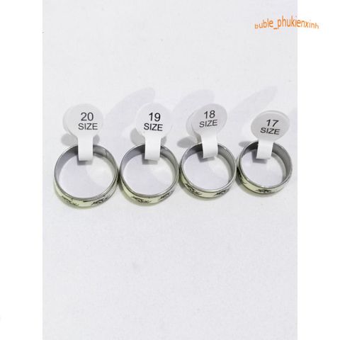 Nhẫn Titan Dạ Quang Phát Sáng Trong Bóng Tối - Trang Sức Nam Hàng Đầu Thời Trang Hiện Đại, Mẫu Giao Ngẫu Nhiên