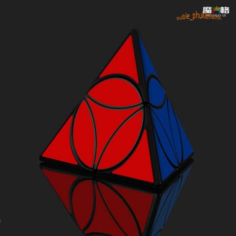 Rubik Tam Giác Pyraminx YJ Petal - Đồ Chơi Trí Tuệ Không Dán Màu Sắc, Phát Triển Tư Duy Cho Trẻ Em