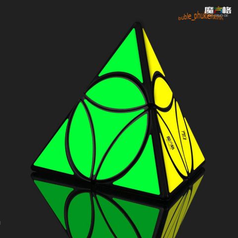 Rubik Tam Giác Pyraminx YJ Petal - Đồ Chơi Trí Tuệ Không Dán Màu Sắc, Phát Triển Tư Duy Cho Trẻ Em