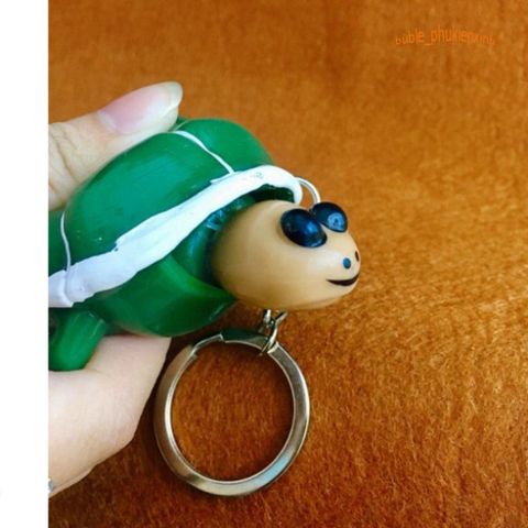 Móc Khóa Rùa Thụt Cổ Dễ Thương - Độc Đáo, Ngộ Nghĩnh - Phụ Kiện Thời Trang Chất Liệu Nhựa Dẻo, Quà Tặng Tuyệt Vời