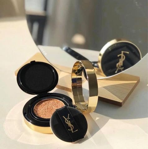Phấn Nước Yves Saint Laurent YSL Le Cushion Encre De Peau Màu 10 - Kem Trang Điểm Luminous Matte Có Chỉ Số Chống Nắng SPF 23 Chính Hãng