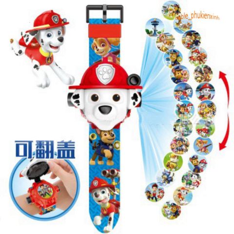 Đồng Hồ Chiếu Hình 3D Nhân Vật Avengers Điện Tử Cho Bé - Siêu Nhân, Elsa, Người Nhện, Quà Tặng An Toàn Thời Trang