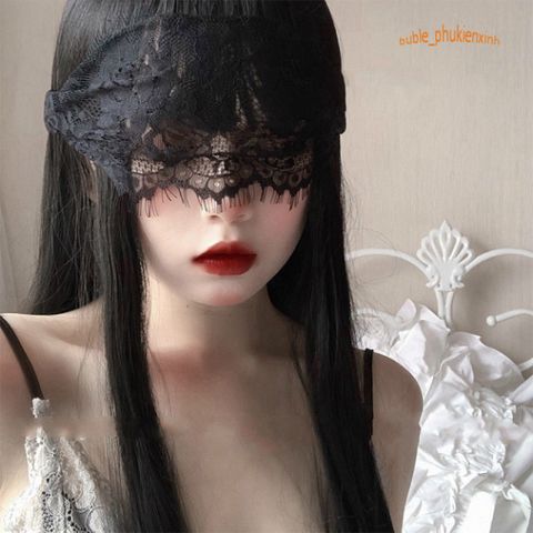 Mặt Nạ Mắt Ren Hở Gợi Cảm - Phụ Kiện Thời Trang Bí Ẩn Dành Cho Đôi Mắt Thêm Thu Hút, Màu Đen & Trắng