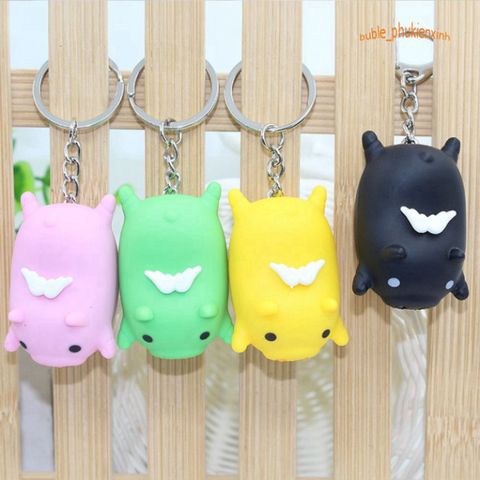 Móc Khóa Heo Thiên Thần Phát Sáng LED – Móc Khóa Dễ Thương Có Âm Thanh và Đèn, Quà Tặng Độc Đáo Cho Fan Hâm Mộ