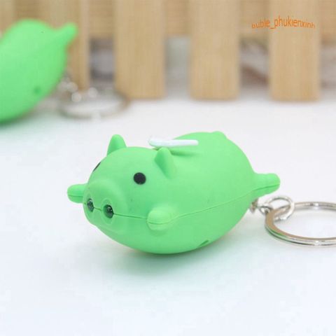 Móc Khóa Heo Thiên Thần Phát Sáng LED – Móc Khóa Dễ Thương Có Âm Thanh và Đèn, Quà Tặng Độc Đáo Cho Fan Hâm Mộ