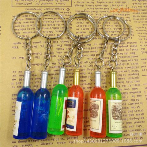 Móc Khóa Hình Chai Rượu Nhiều Màu - Phụ Kiện Dễ Thương, Tiện Dụng Cho Quà Tặng Doanh Nghiệp và Sự Kiện
