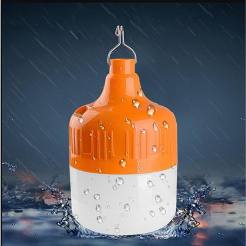 Bóng Đèn LED Tích Điện Đa Năng 100W-150W, Có Móc Treo USB, 3 Chế Độ Sáng, Thời Gian Sử Dụng 4-8 Giờ - Tiện Ích Khi Mất Điện, Dã Ngoại