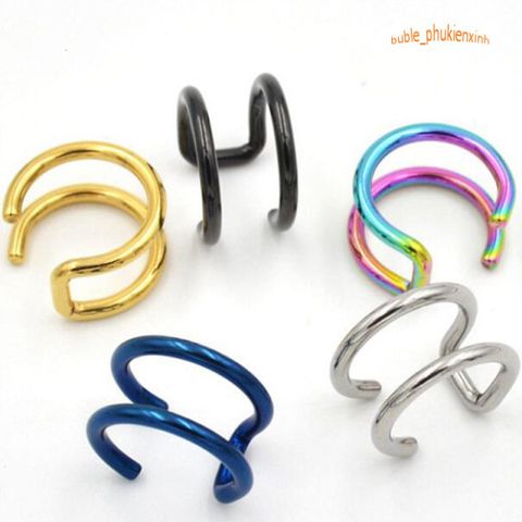 Khuyên Tai Chữ U Không Cần Xỏ Lỗ Thời Trang Hàn Quốc Cho Nam Nữ - Thiết Kế Đẹp và Tiện Lợi, Chất Liệu Thép Không Gỉ