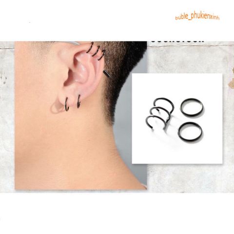 Khuyên Tai Chữ U Không Cần Xỏ Lỗ Thời Trang Hàn Quốc Cho Nam Nữ - Thiết Kế Đẹp và Tiện Lợi, Chất Liệu Thép Không Gỉ