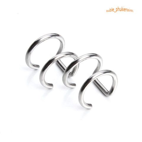 Khuyên Tai Chữ U Không Cần Xỏ Lỗ Thời Trang Hàn Quốc Cho Nam Nữ - Thiết Kế Đẹp và Tiện Lợi, Chất Liệu Thép Không Gỉ
