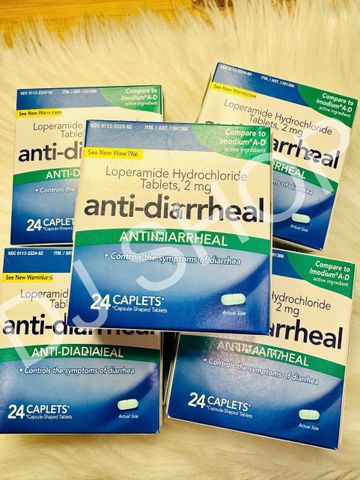 Hộp Đựng Tiêu-Chảy Anti-Diarrheal 24 Viên - Giải Pháp Hiệu Quả Hỗ Trợ Tiêu Hóa, Sản Phẩm Chính Hãng Từ Mỹ