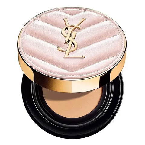 Bộ Trang Điểm Cao Cấp Yves Saint Laurent YSL: Phấn Nước Cushion Tone B10 & Son The Slim 1936 Firey Era Màu Đỏ Cam Gạch Chính Hãng
