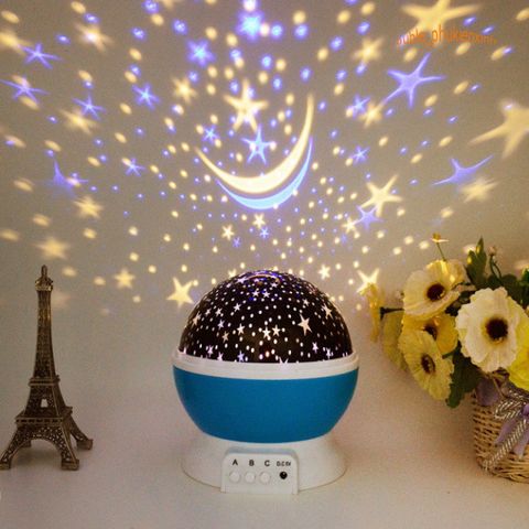 Đèn Ngủ Chiếu Sao 3D 360 Star Master Pro - Đèn Trang Trí Tự Động 7 Màu Sắc, Chiếu Bầu Trời Lung Linh, Quà Tặng Độc Đáo
