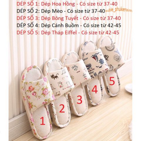 Dép Vải Sọc Ngang Hàn Quốc - Dép Đi Trong Nhà Thời Trang Kaki Êm Ái Dễ Phối, Chống Trơn Trượt, Thích Hợp Mọi Mùa