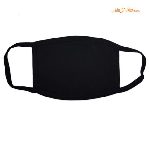 Khẩu Trang Cotton Đen In Hình Gấu Ngộ Nghĩnh - Bảo Vệ Sức Khỏe, Thoáng Khí và Thoải Mái Dành Cho Unisex