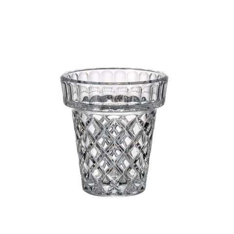 Lọ hoa pha lê Diamond Classic 17cm Crystal Bohemia - Trang trí bàn tiệc tinh tế, món quà hoàn hảo cho người thân và bạn bè
