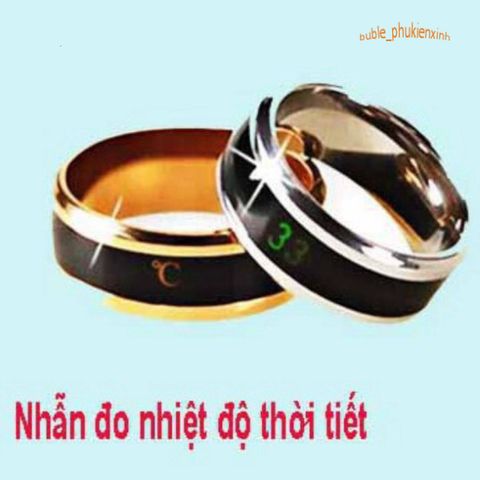 Nhẫn Đo Nhiệt Độ Thể Chất và Thời Tiết - Nhẫn Đổi Màu Theo Cảm Xúc - Quà Tặng Độc Đáo và Tiện Lợi