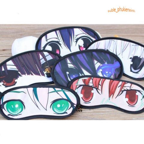 Miếng Bịt Mắt Ngủ Hoạt Hình Anime Manga Chất Liệu Lụa Cao Cấp - Giúp Thư Giãn Tuyệt Vời Khi Du Lịch