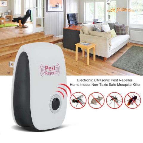 Máy Đuổi Côn Trùng Pest Reject - An Toàn, Không Độc Hại, Sử Dụng Sóng Siêu Âm, Hiệu Quả Đuổi Muỗi, Chuột, Gián Trong Nhà.