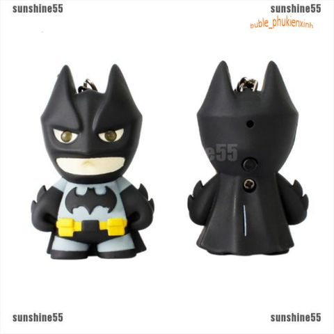 Móc Khóa Batman Người Dơi LED Phát Âm Thanh - Phụ Kiện Thời Trang Siêu Anh Hùng Độc Đáo và Cá Tính