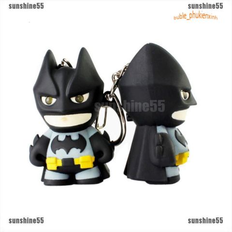 Móc Khóa Batman Người Dơi LED Phát Âm Thanh - Phụ Kiện Thời Trang Siêu Anh Hùng Độc Đáo và Cá Tính