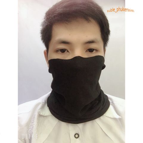 Khăn che mặt đa năng Alan Walker màu đen - Khẩu trang tiện lợi, thấm hút mồ hôi, sử dụng nhiều cách cho nam nữ
