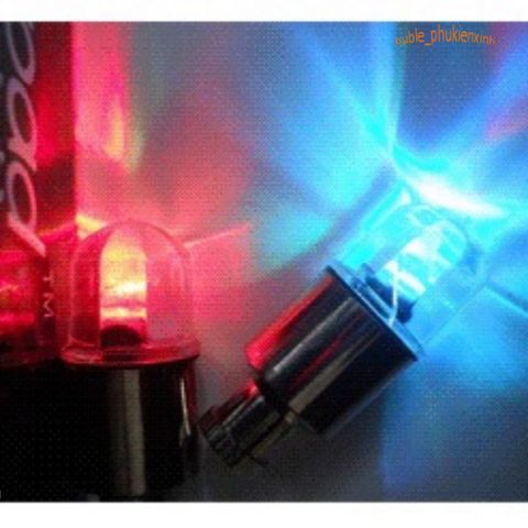 Đèn LED Neon Gắn Nắp Van Bánh Xe Đạp/Xe Máy/Xe Ô Tô - Phụ Kiện Độc Đáo Tạo Hiệu Ứng Ánh Sáng Rực Rỡ, Dễ Dàng Lắp Đặt