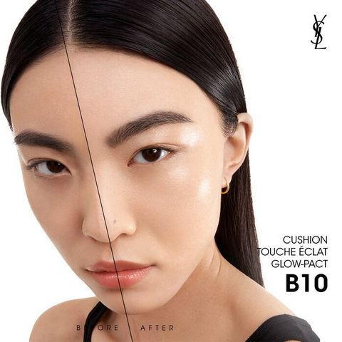 Phấn Nước Yves Saint Laurent YSL Touche Éclat Glow Pact B10 Cool Porcelain - Phấn Trang Điểm Cao Cấp SPF50+/PA++++ Chính Hãng